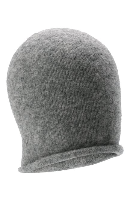 Женская шапка ISABEL BENENATO светло-серого цвета, арт. DK04F21 | Фото 1 (Материал: Синтетический материал, Шерсть, Текстиль)