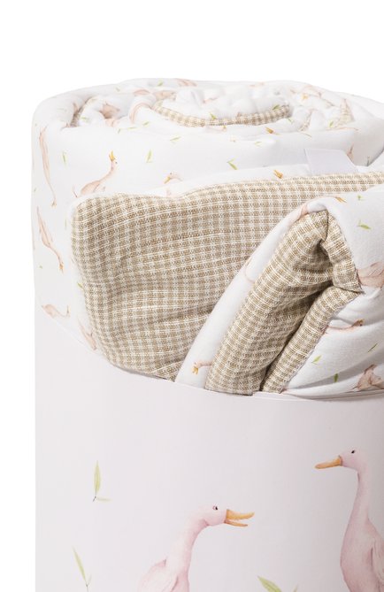 Детского хлопковое одеяло LITTLE YOU бежевого цвета, арт. 7LY22be0217-029 | Фото 2 (Материал: Хлопок, Лен, Текстиль)