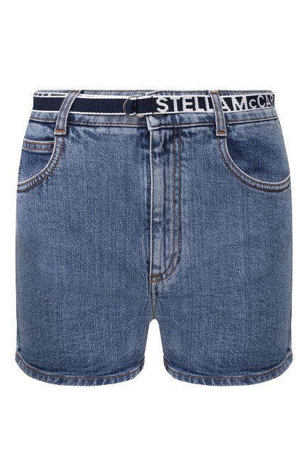 Женские джинсовые шорты STELLA MCCARTNEY синего цвета, арт. 600452/SNH95 | Фото 1 (Материал внешний: Хлопок, Деним; Длина Ж (юбки, платья, шорты): Мини; Статус проверки: Проверена категория; Кросс-КТ: Деним; Стили: Кэжуэл; Женское Кросс-КТ: Шорты-одежда; Региональные ограничения белый список (Axapta Mercury): RU)