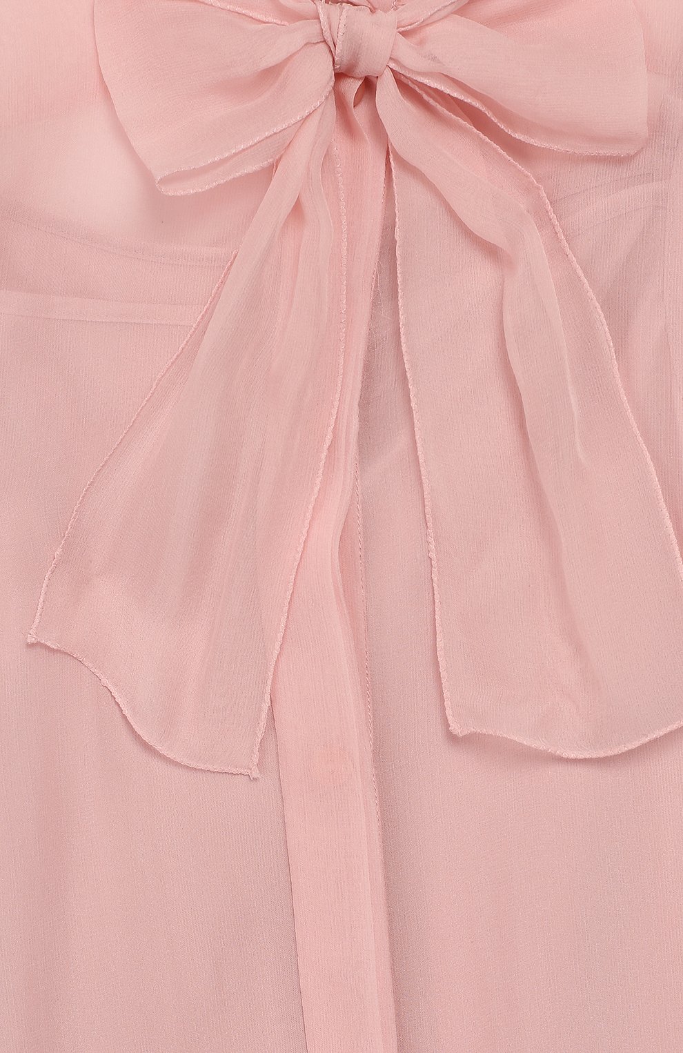 Детское шелковая блузка DOLCE & GABBANA светло-розового цвета, арт. L54S43/FU1AT/2-6 | Фото 3 (Материал внешний: Шелк; Рукава: Длинные; Статус проверки: Проверено, Проверена категория; Материал подклада: Шелк)