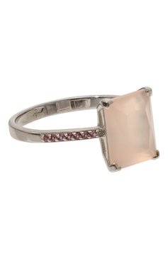 Женское кольцо с розовым кварцем SECRETS JEWELRY розового цвета, арт. КРКДРС00009 | Фото 1 (Материал: Серебро)