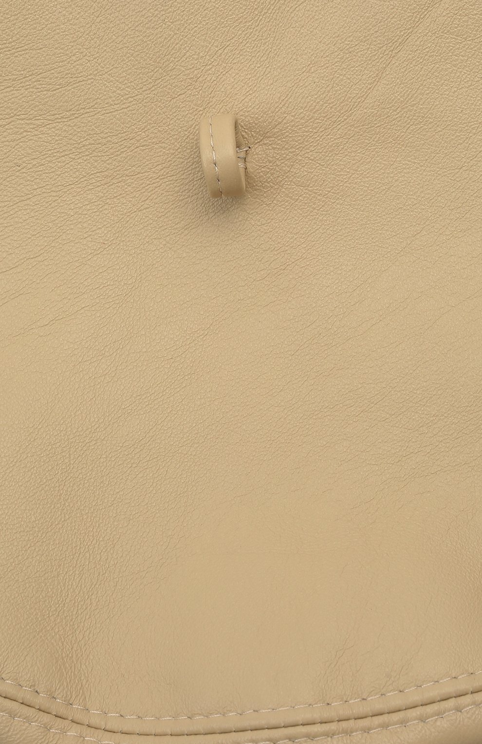Женский кожаный берет COCOSHNICK HEADDRESS бежевого цвета, арт. beretbeige | Фото 4 (Материал: Натуральная кожа)