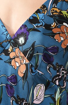 Женская шелковая сорочка OLIVIA VON HALLE разноцветного цвета, арт. PS2036 | Фото 5 (Материал внешний: Шелк; Статус проверки: Проверена категория)