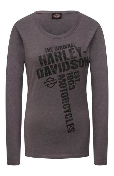 Женская лонгслив HARLEY-DAVIDSON темно-серого цвета по цене 9110 руб., арт. R004348 | Фото 1