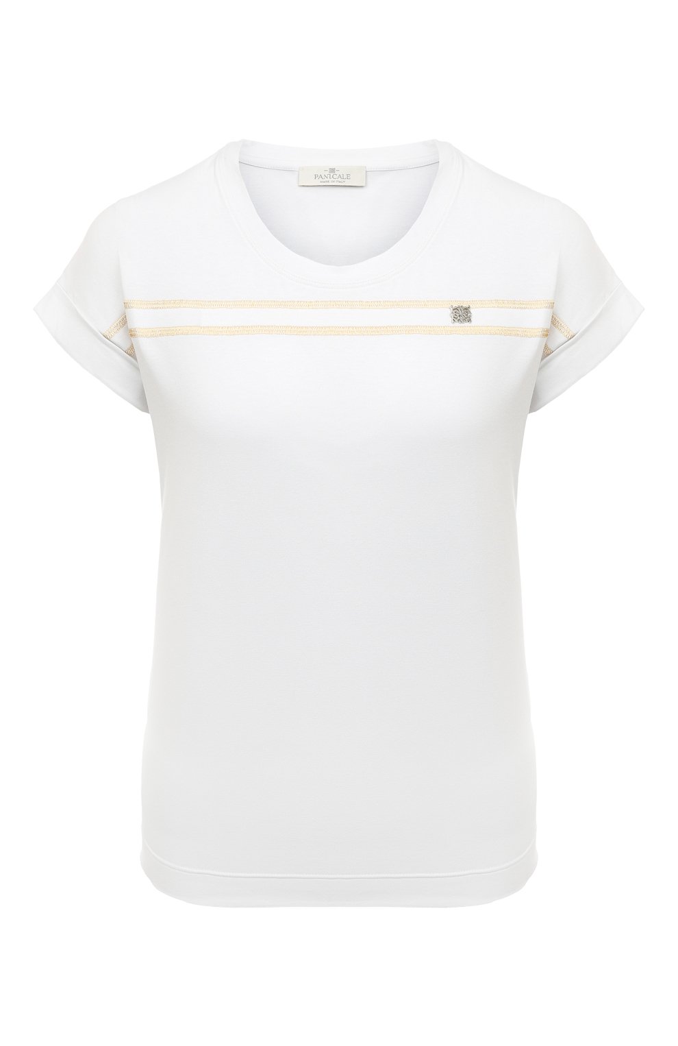 Хлопковая футболка Panicale белого цвета
