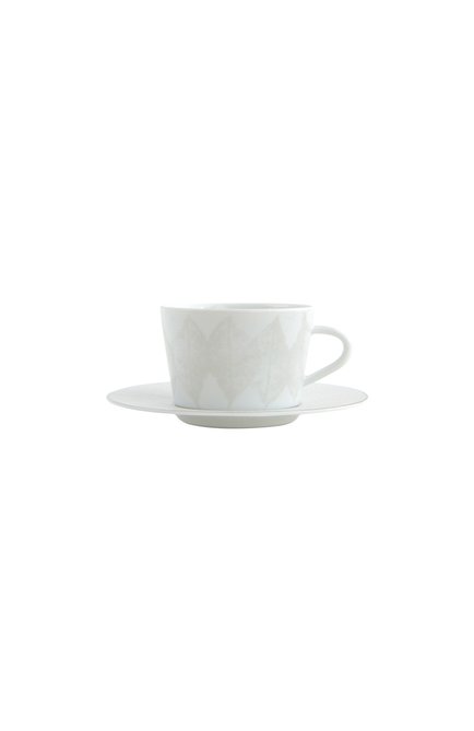 Чайная чашка с блюдцем silva BERNARDAUD серебряного цвета по цене 16900 руб., арт. 1853/89 | Фото 1