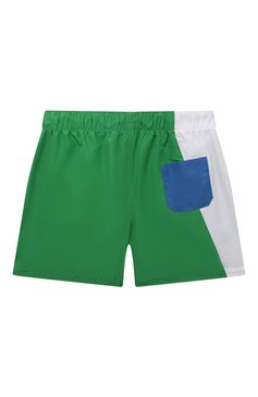 Детские плавки-шорты DOLCE & GABBANA зеленого цвета, арт. L4J840/G7H2U/2-6 | Фото 2 (Кросс-КТ: Пляж; Материал внешний: Синтетический материал; Материал сплава: Проставлено; Нос: Не проставлено)