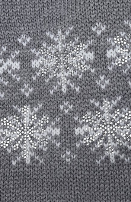 Детский шерстяной шарф CATYA серого цвета, арт. 024773 | Фото 2 (Материал: Шерсть, Текстиль; Региональные ограничения белый список (Axapta Mercury): RU)