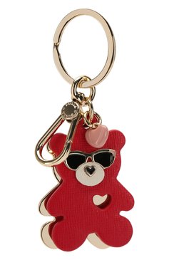 Женский кожаный брелок FURLA красного цвета, арт. RL85/Q99 | Фото 1 (Материал: Натуральная кожа)