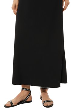 Женские кожаные сандалии BALENCIAGA черного цвета, арт. 551154WBAE1 | Фото 3 (Материал внутренний: Натуральная кожа; Материал сплава: Проставлено; Драгоценные камни: Проставлено)