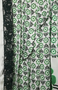 Детское платье из вискозы ERMANNO SCERVINO зеленого цвета, арт. ESFAB015 RAS01 WS008/XXS-S | Фото 3 (Рукава: Короткие; Случай: Повседневный; Региональные ограничения белый список (Axapta Mercury): RU; Материал внешний: Вискоза; Девочки Кросс-КТ: Платье-одежда; Материал подклада: Хлопок; Ростовка одежда: 10 - 11 лет | 140 - 146см, 8 лет | 128 см, 6 лет | 116 см)