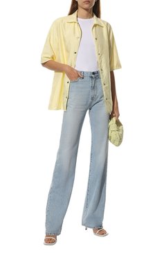 Женская хлопковая футболка JIL SANDER белого цвета, арт. JPPU705502-WU257108 | Фото 2 (Принт: Без принта; Рукава: Короткие; Длина (для топов): Стандартные; Материал внешний: Хлопок; Женское Кросс-КТ: Футболка-одежда; Стили: Минимализм)