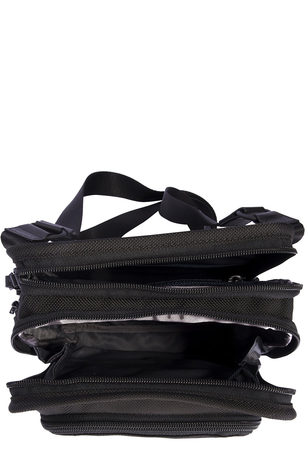 Женская сумка через плечо TUMI черного цвета, арт. 22116D2 | Фото 4 (Региональные ограничения белый список (Axapta Mercury): RU; Материал: Текстиль)