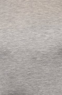 Мужская футболка из шелка и хлопка BRUNELLO CUCINELLI серого цвета, арт. MTS467427 | Фото 5 (Материал внешний: Шелк, Хлопок; Принт: Без принта; Рукава: Короткие; Длина (для топов): Стандартные; Размерность: Маломерит; Стили: Кэжуэл)