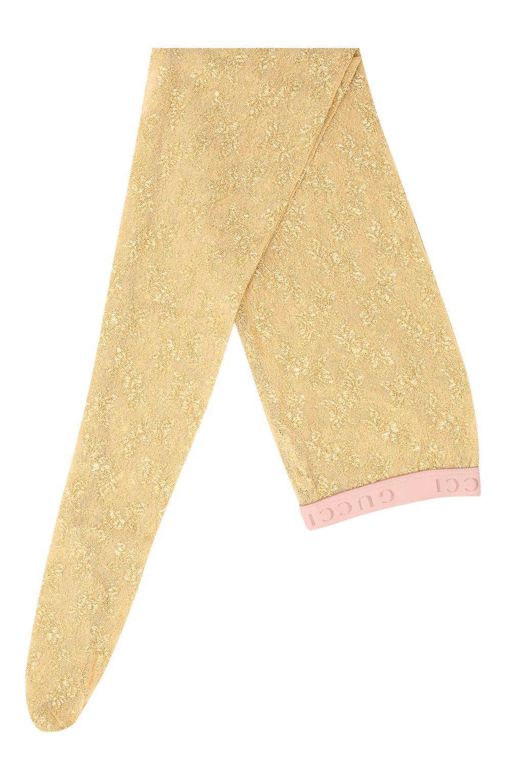 Женские колготки GUCCI золотого цвета, арт. 615002/3GF25 | Фото 1 (Материал внешний: Синтетический материал; Региональные ограничения белый список (Axapta Mercury): RU)