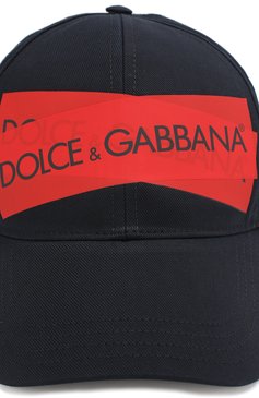 Мужской хлопковая бейсболка DOLCE & GABBANA темно-синего цвета, арт. GH590A/GEF58 | Фото 3 (Материал: Текстиль, Хлопок; Статус проверки: Проверено, Проверена категория)