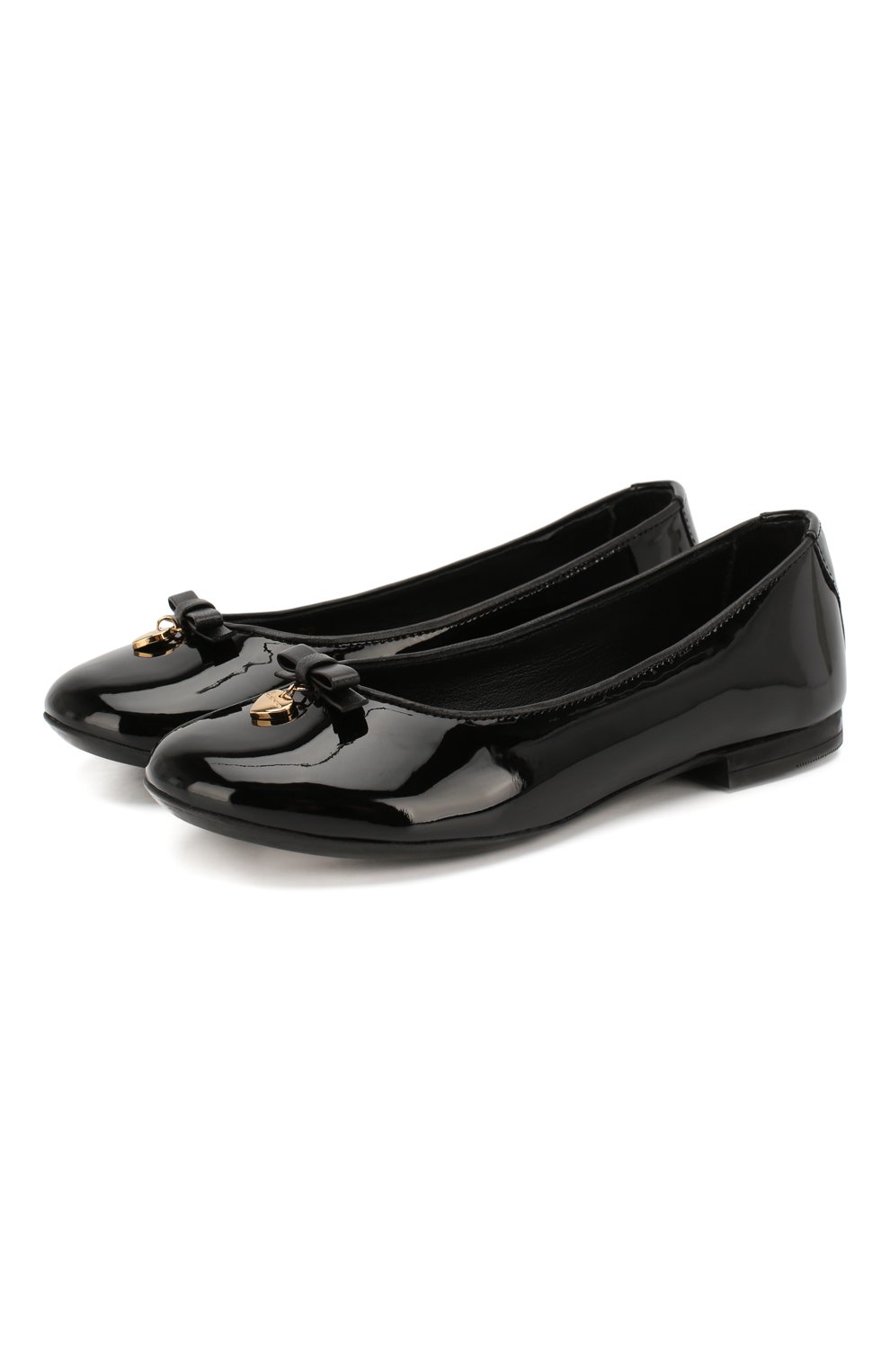Детские лаковые балетки DOLCE & GABBANA черного цвета, арт. D10341/A1328/29-36 | Фото 1 (Материал внутренний: Натуральная кожа; Материал сплава: Проставлено; Нос: Не проставлено; Девочки-школьная форма: Классическая обувь; Ювелирные украшения: Назначено; Статус проверки: Проверена категория; Длина стельки: 18,1, 18,7, 19,4, 20,1, 20,7, 21,4, 22,1, 22,7, 24,1)