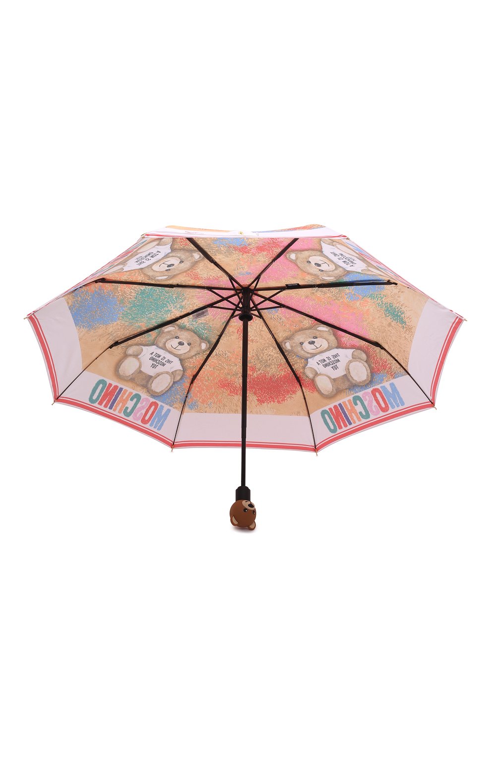 Женский складной зонт MOSCHINO разноцветного цвета, арт. 8415-0PENCL0SEA | Фото 3 (Материал: Текстиль, Синтетический материал, Металл)