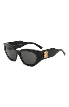 Женские солнцезащитные очки VERSACE черного цвета, арт. 4376B-GB1/87 | Фото 1 (Тип очков: С/з; Оптика Гендер: оптика-женское)