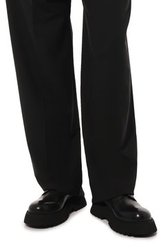 Мужские кожаные дерби MARSELL черного цвета, арт. MM4185/193 | Фото 3 (Материал внутренний: Натуральная кожа; Стили: Классический)