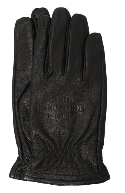 Мужские кожаные перчатки HARLEY-DAVIDSON черного цвета, арт. 97670-23VM | Фото 1 (Материал сплава: Проставлено; Нос: Не проставлено; Материал: Натуральная кожа)