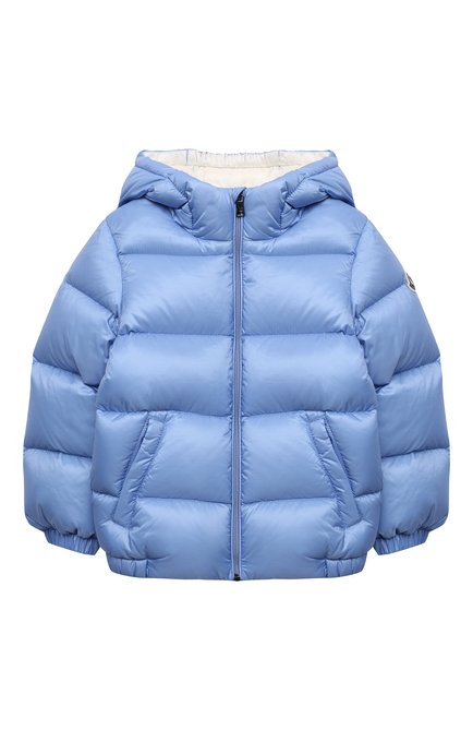 Детского пуховая куртка MONCLER голубого цвета, арт. G2-951-1A539-20-53334 | Фото 1 (Кросс-КТ НВ: Куртки)