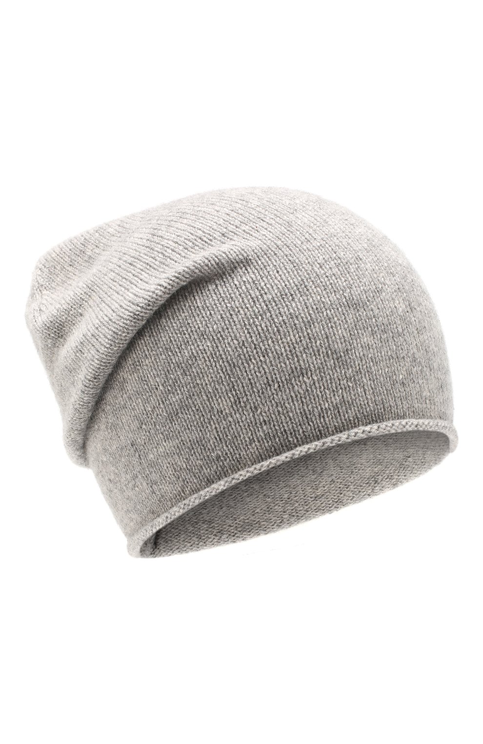 Женская кашемировая шапка FTC серого цвета, арт. 760-0940 | Фото 1 (Материал: Текстиль, Кашемир, Шерсть; Статус проверки: Проверено, Проверена категория)