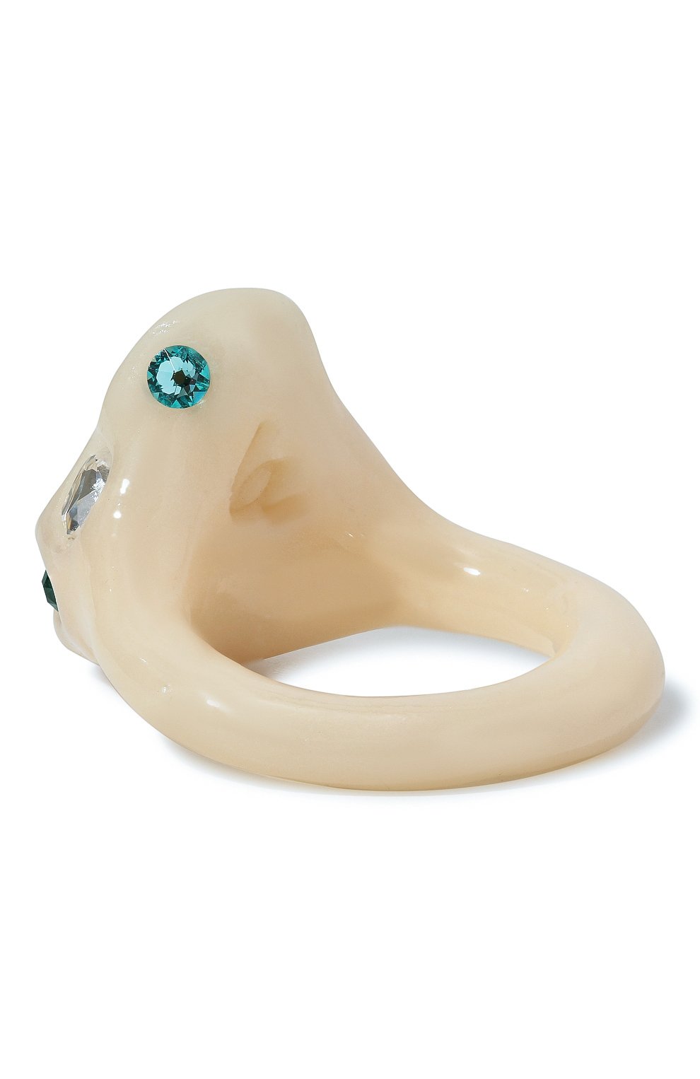 Женское кольцо LILI ARCHIVE белого цвета, арт. RMBPC16S199 | Фото 3 (Региональные ограничения белый список (Axapta Mercury): Не проставлено; Нос: Не проставлено; Материал: Пластик, Керамика)