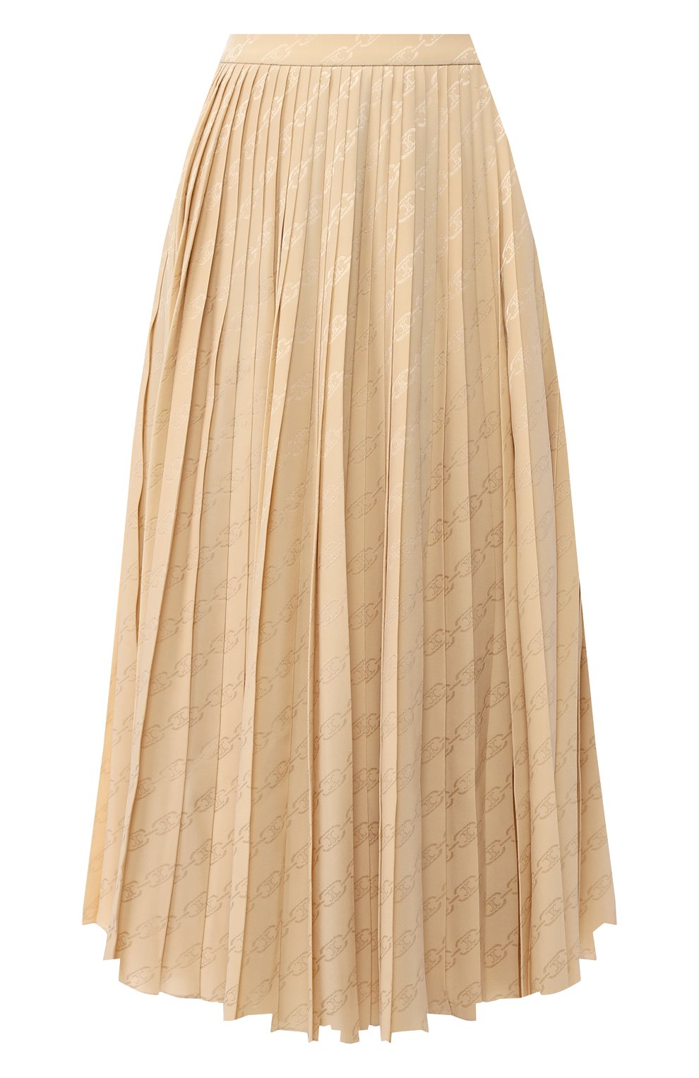 Женская бежевая шелковая юбка CELINE купить в интернет-магазине ЦУМ ...