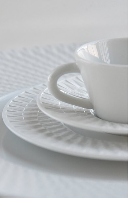 Кофейная чашка с блюдцем twist BERNARDAUD белого цвета, арт. 1836/79 | Фото 2 (Ограничения доставки: fragile-2)