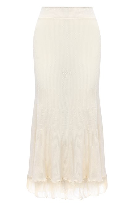 Женская юбка JIL SANDER белого цвета по цене 779500 dram, арт. JSWR754320-WRY21208 | Фото 1