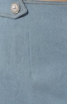 Женская джинсовая юбка BOTROIS голубого цвета, арт. SKU034805871 | Фото 5 (Кросс-КТ: Деним; Длина Ж (юбки, платья, шорты): Мини; Стили: Гранж; Женское Кросс-КТ: Юбка-одежда; Материал внешний: Хлопок, Деним; Материал подклада: Купро)