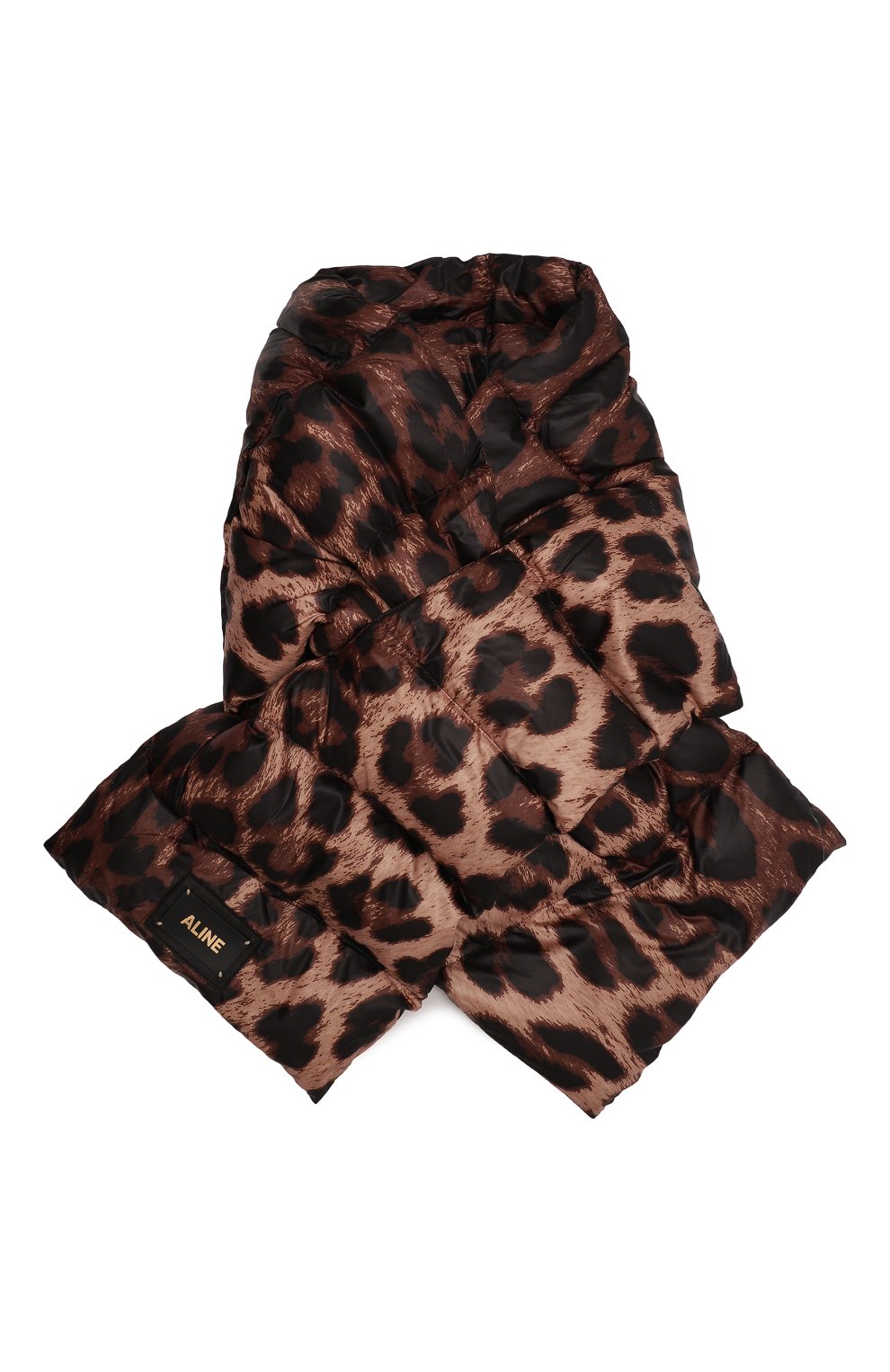 Женский леопардовый пуховый шарф ALINE купить в интернет-магазине ЦУМ ...