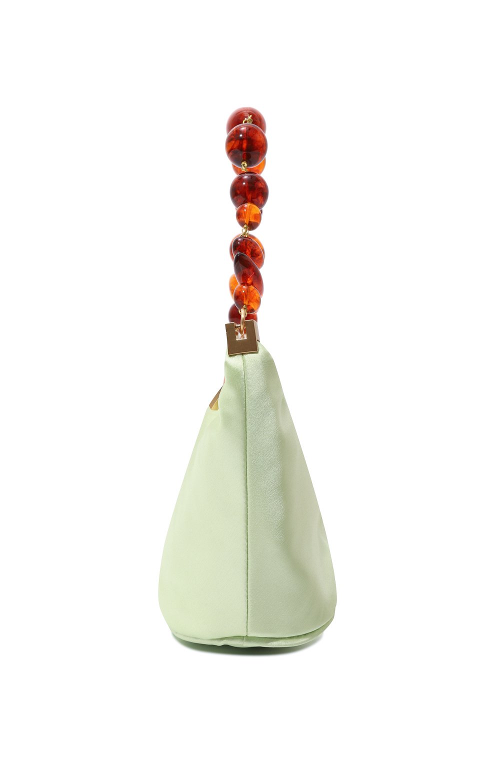 Женская сумка gia CULT GAIA зеленого цвета, арт. SH1172S0 | Фото 4 (Сумки-технические: Сумки top-handle; Материал сплава: Проставлено; Размер: mini; Материал: Текстиль; Драгоценные камни: Проставлено)
