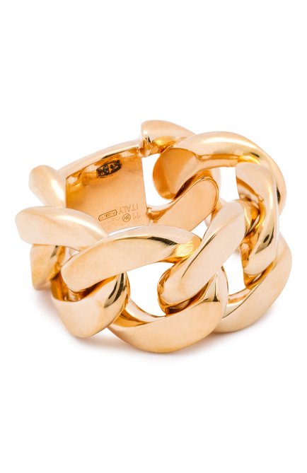 Женское кольцо BOTTEGA VENETA золотого цвета, арт. 573476/VAHU0 | Фото 1 (Материал: Серебро)