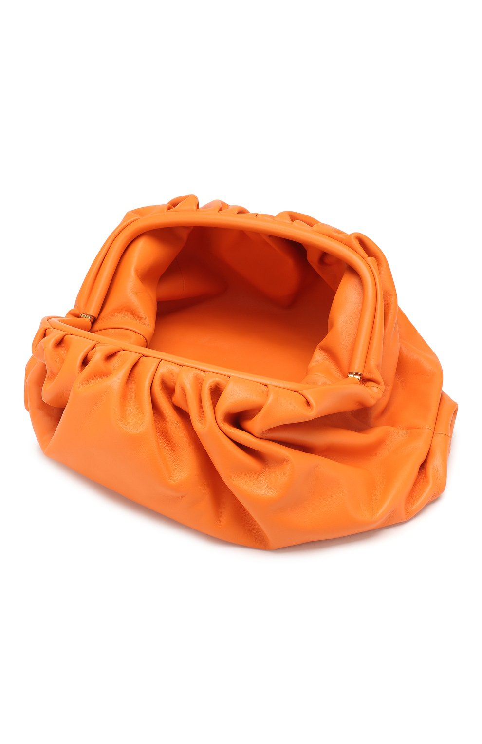 Женский клатч pouch BOTTEGA VENETA оранжевого цвета, арт. 576227/VCP40 | Фото 4 (Размер: medium; Материал: Натуральная кожа; Региональные ограничения белый список (Axapta Mercury): RU; Женское Кросс-КТ: Клатч-клатчи)