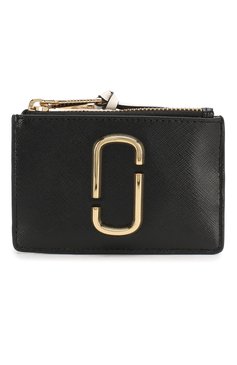 Женский кожаный футляр для кредитных карт snapshot  MARC JACOBS (THE) черного цвета, арт. M0014283 | Фото 1 (Материал: Натуральная кожа; Статус проверки: Проверена категория)