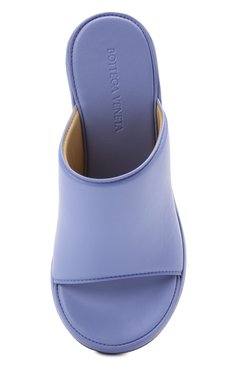 Женские кожаные мюли wedge BOTTEGA VENETA сиреневого цвета, арт. 658979/VBSD0 | Фото 5 (Подошва: Платформа; Каблук высота: Высокий; Материал внутренний: Натуральная кожа; Региональные ограничения белый список (Axapta Mercury): RU; Каблук тип: Устойчивый)