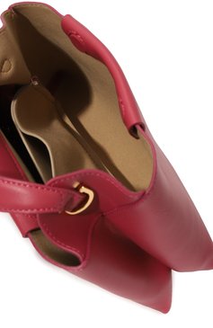 Женская сумка elieze mini REE PROJECTS розового цвета, арт. ELIEZMI1SC | Фото 5 (Сумки-технические: Сумки через плечо; Материал: Натуральная кожа; Материал сплава: Проставлено; Размер: mini; Ремень/цепочка: На ремешке; Драгоценные камни: Проставлено)