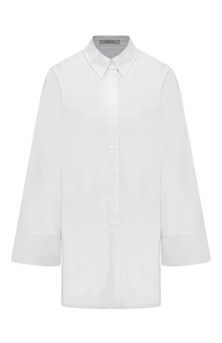 Женская хлопковая рубашка DOROTHEE SCHUMACHER белого цвета по цене 59950 руб., арт. 548206 | Фото 1