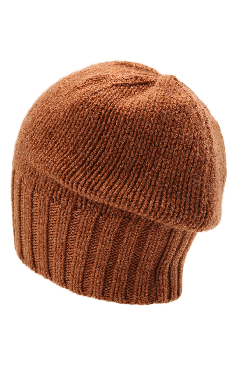 Мужская кашемировая шапка INVERNI светло-коричневого цвета, арт. 4226 CM | Фото 2 (Материал: Текстиль, Кашемир, Шерсть; Кросс-КТ: Трикотаж)