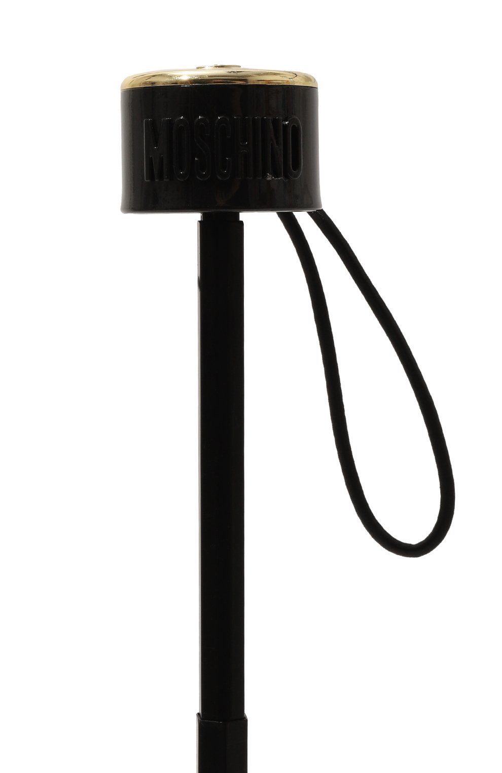 Женский складной зонт MOSCHINO черного цвета, арт. 8351-SUPERMINI | Фото 6 (Материал: Текстиль, Синтетический материал, Металл)