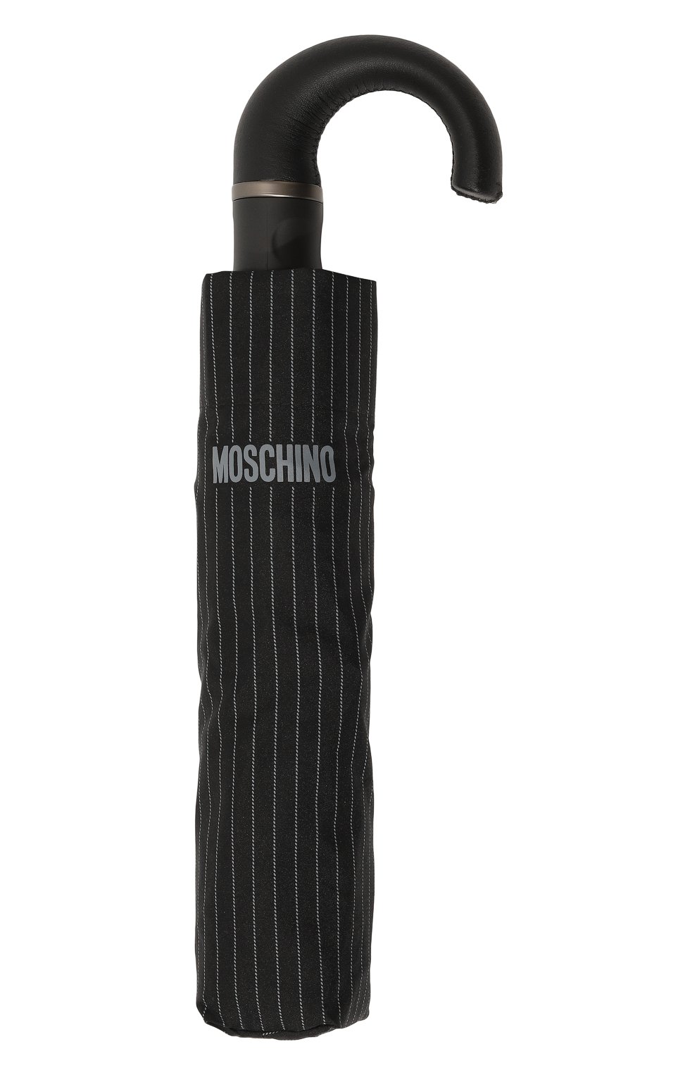 Мужской зонт MOSCHINO черного цвета, арт. 8509 T0PLESS | Фото 5 (Материал: Текстиль, Синтетический материал, Металл)