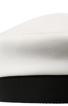 Женский шерстяной берет GIORGIO ARMANI черно-белого цвета, арт. 797361/2F504 | Фото 4 (Материал: Текстиль, Шерсть)