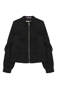 Детская хлопковый бомбер SCOTCH&SODA черного цвета, арт. 171196-23-SSGM-A31 | Фото 1 (Рукава: Длинные; Региональные ограничения белый список (Axapta Mercury): Не проставлено; Материал сплава: Проставлено; Нос: Не проставлено; Материал внешний: Хлопок; Драгоценные камни: Проставлено; Материал подклада: Хлопок)