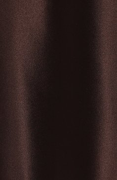 Женские шелковые брюки TAK.ORI темно-коричневого цвета, арт. PTT82048-016 | Фото 5 (Материал внешний: Шелк; Длина (брюки, джинсы): Стандартные; Женское Кросс-КТ: Брюки-одежда; Силуэт Ж (брюки и джинсы): Прямые; Материал сплава: Проставлено; Драгоценные камни: Проставлено; Стили: Кэжуэл)
