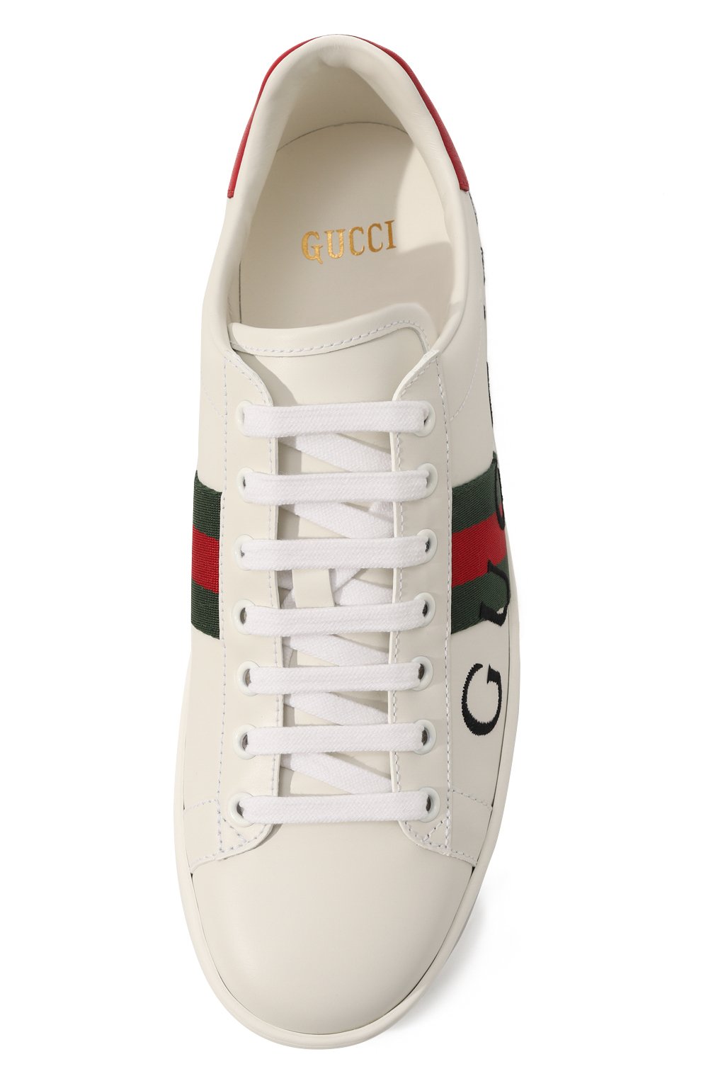 Кожаные кеды Ace Gucci  677718 0FI60 Фото 6