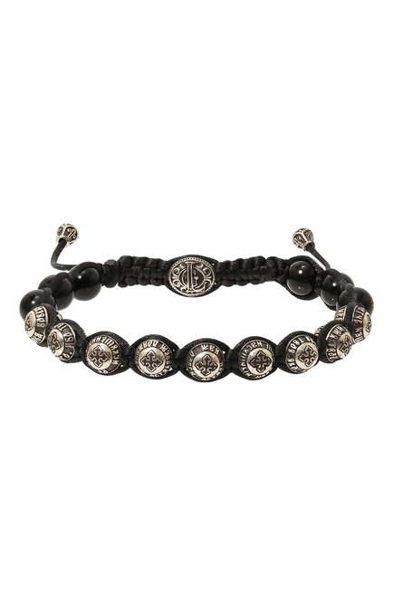 Мужской серебряный браслет отче наш GL JEWELRY черного цвета, арт. GL420010-S97-414 | Фото 1 (Материал: Серебро)