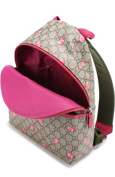 Детская текстильный рюкзак с принтом GUCCI бежевого цвета, арт. 271327/9CV3N | Фото 3 (Материал: Текстиль; Статус проверки: Проверена категория)