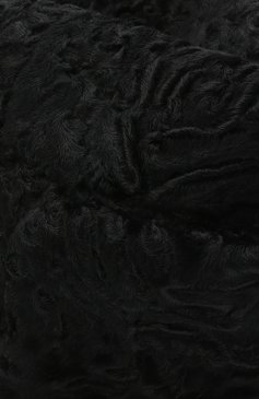 Мужская шапка с отворотом из меха каракульчи FURLAND черного цвета, арт. 0010301710063200000 | Фото 3 (Материал: Текстиль, Шерсть)